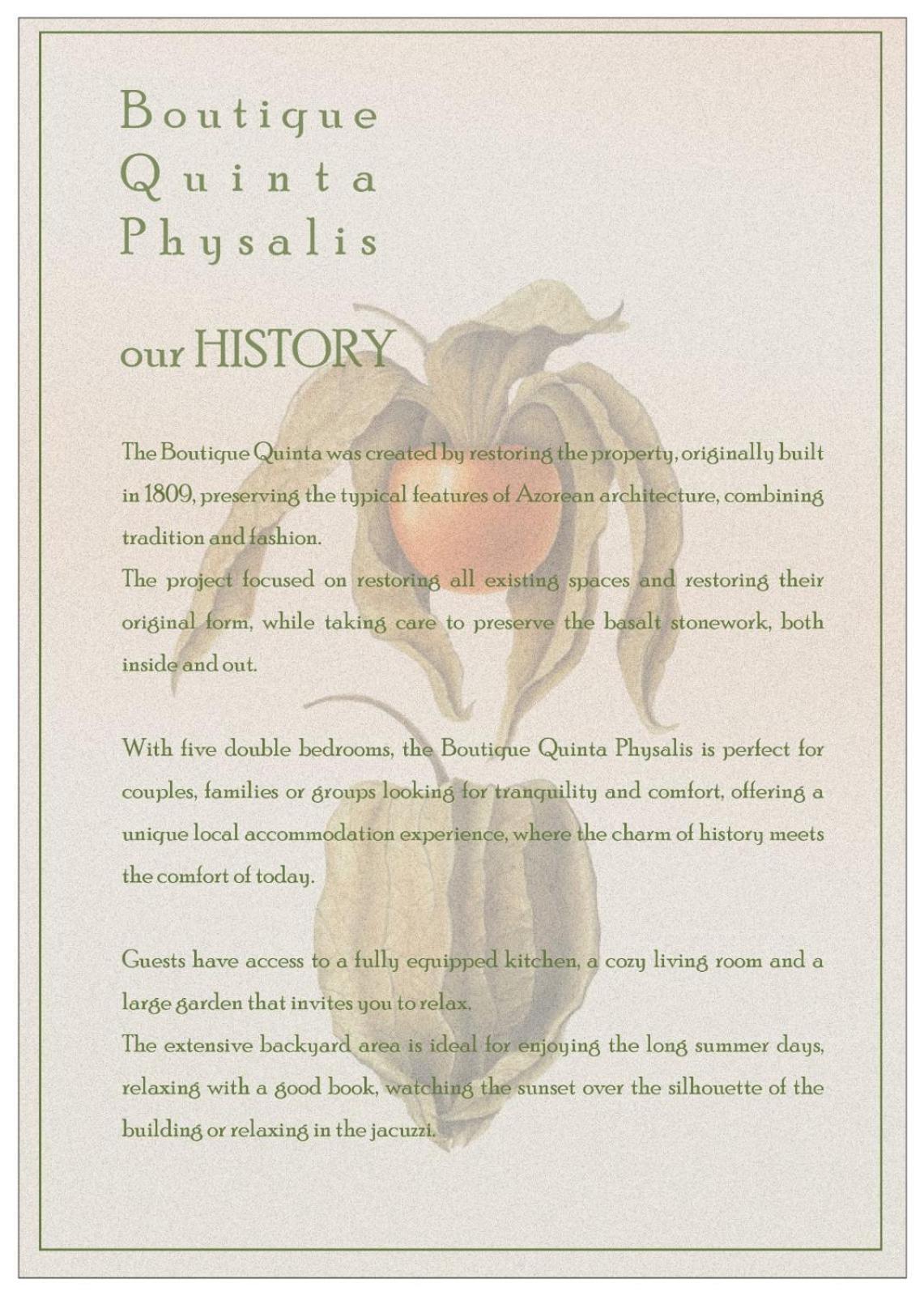 Boutique Quinta Physalis Apartamento Fenais da Luz Exterior foto